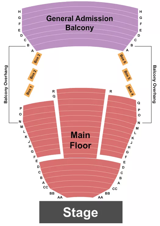 ENDSTAGE 3 Seating Map Seating Chart