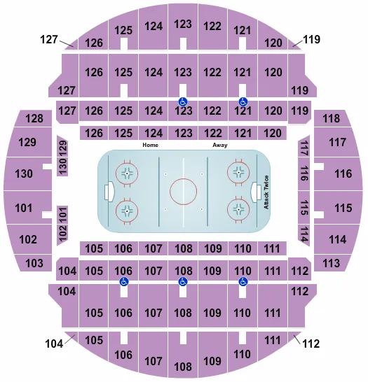 HOCKEY Seating Map Seating Chart