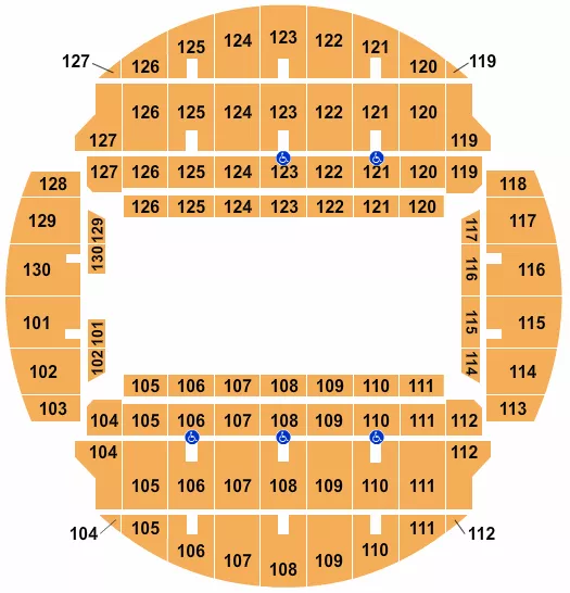 MONSTER TRUCKS Seating Map Seating Chart