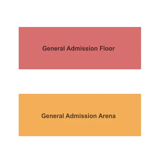 GENERAL ADMISSION Seating Map Seating Chart