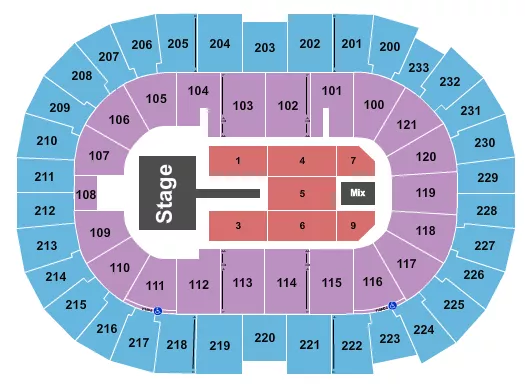 MEGHAN TRAINOR Seating Map Seating Chart
