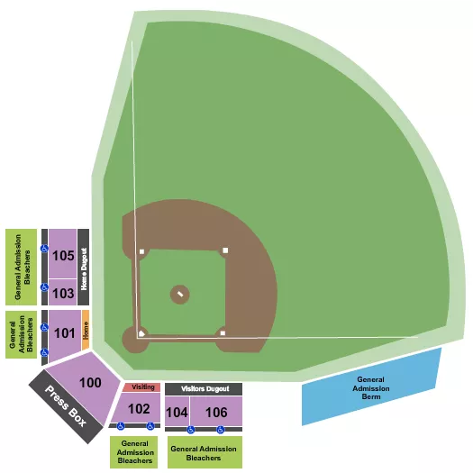 SOFTBALL Seating Map Seating Chart
