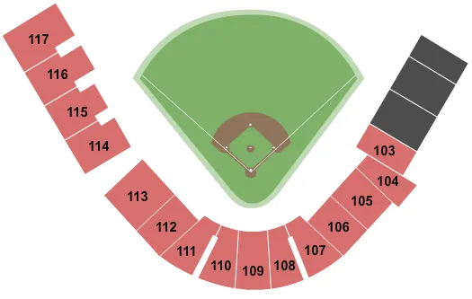 BASEBALL Seating Map Seating Chart