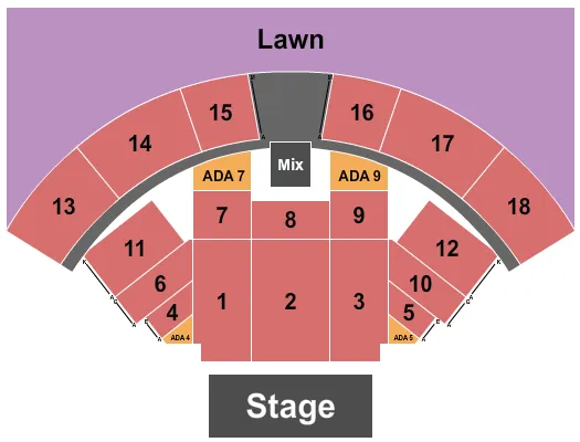ENDSTAGE 2 Seating Map Seating Chart