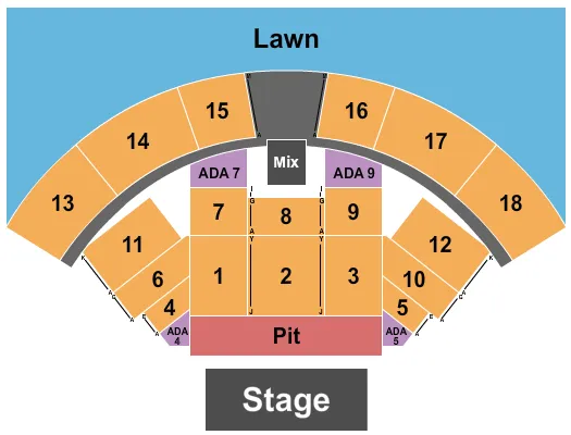 ENDSTAGE GA PIT 3 Seating Map Seating Chart
