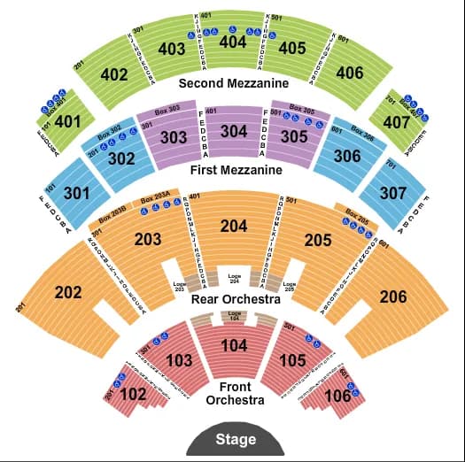 ENDSTAGE 5 Seating Map Seating Chart