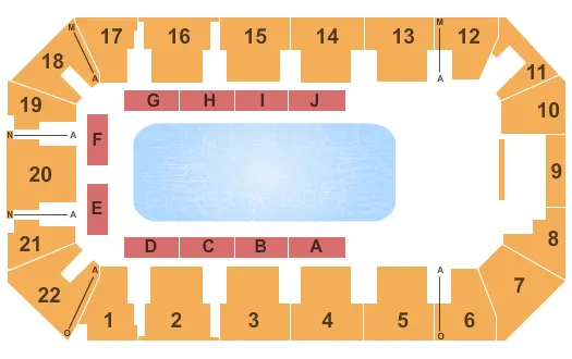 DISNEY ON ICE Seating Map Seating Chart