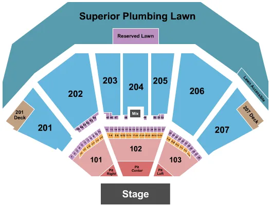 ENDSTAGE 4 Seating Map Seating Chart