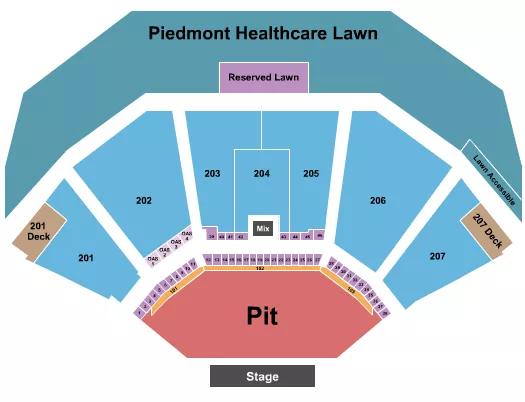 ENDSTAGE 5 Seating Map Seating Chart