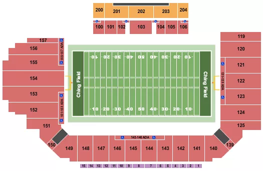 FOOTBALL Seating Map Seating Chart