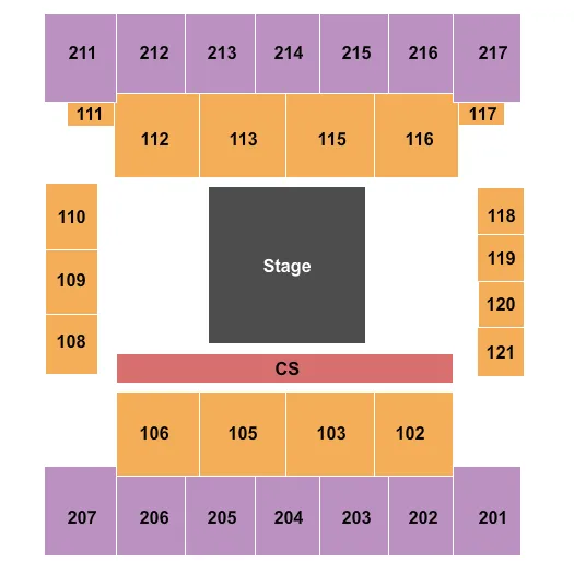 WRESTLING Seating Map Seating Chart