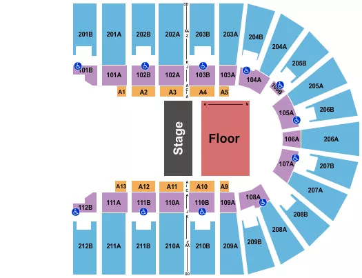 HALF HOUSE RESERVED FLOOR Seating Map Seating Chart