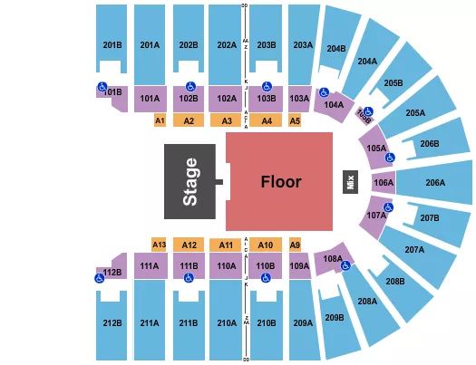 SOUL FEST Seating Map Seating Chart