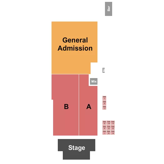 CONCERTS IN THE PARK AT VIEJAS CASINO RESORT ENDSTAGE A B GA Seating Map Seating Chart