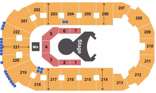 COVELLI CENTRE YOUNGSTOWN CIRQUE OVO Seating Map Seating Chart