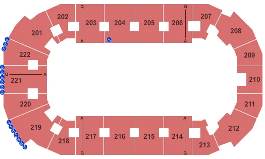COVELLI CENTRE YOUNGSTOWN OPEN FLOOR Seating Map Seating Chart