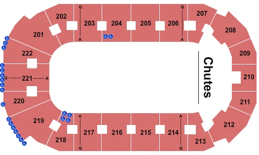 COVELLI CENTRE YOUNGSTOWN PBR Seating Map Seating Chart