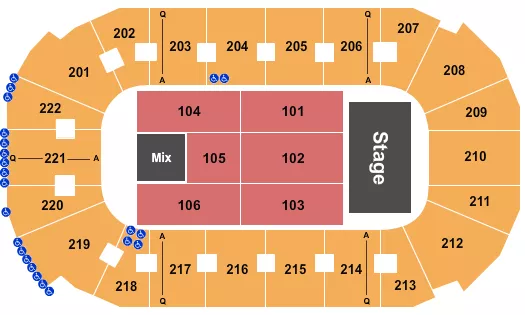 COVELLI CENTRE YOUNGSTOWN TSO Seating Map Seating Chart