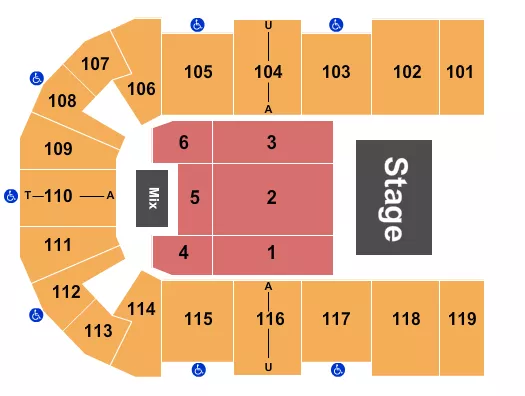 BLUEY Seating Map Seating Chart