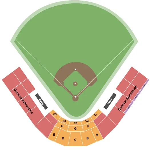 BASEBALL Seating Map Seating Chart