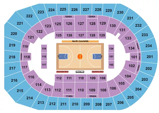 BASKETBALL GLOBETROTTERS Seating Map Seating Chart