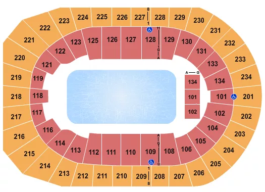 DISNEY ON ICE Seating Map Seating Chart