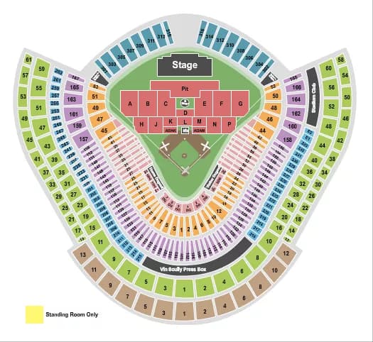 MY CHEMICAL ROMANCE Seating Map Seating Chart
