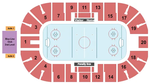 HOCKEY Seating Map Seating Chart