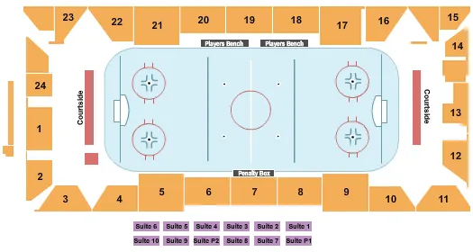 HOCKEY Seating Map Seating Chart