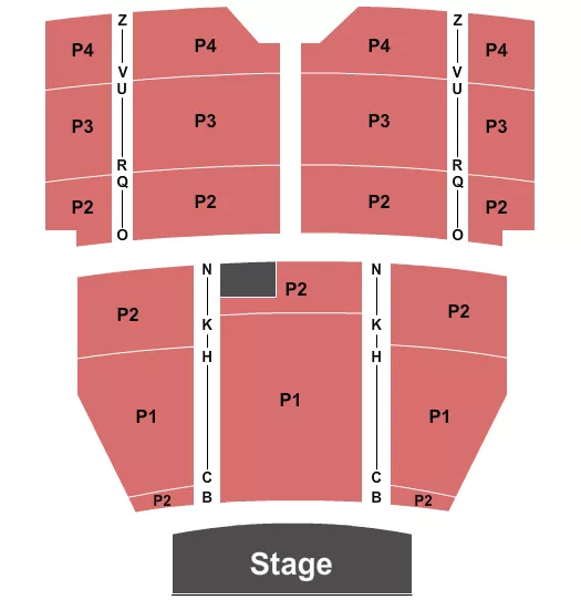 EGYPTIAN THEATRE BOISE P1 P4 Seating Map Seating Chart