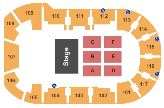 DISNEY LIVE Seating Map Seating Chart