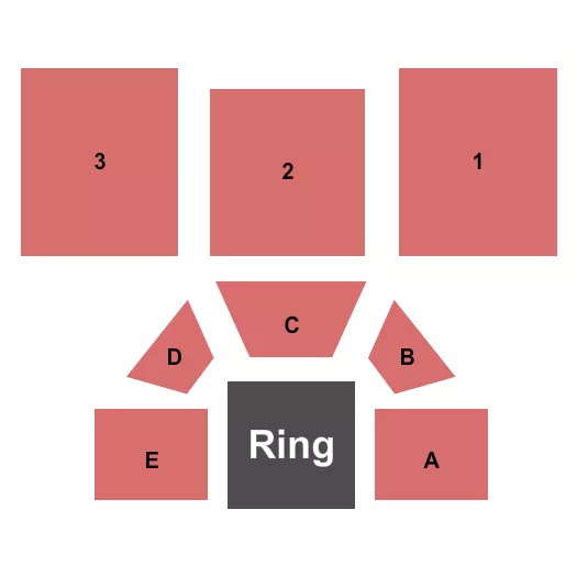 FREMONT THEATER CA WRESTLING Seating Map Seating Chart