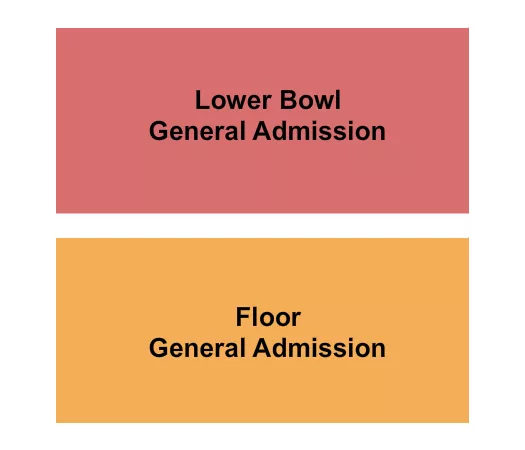 FLOOR LOWER BOWL GA Seating Map Seating Chart