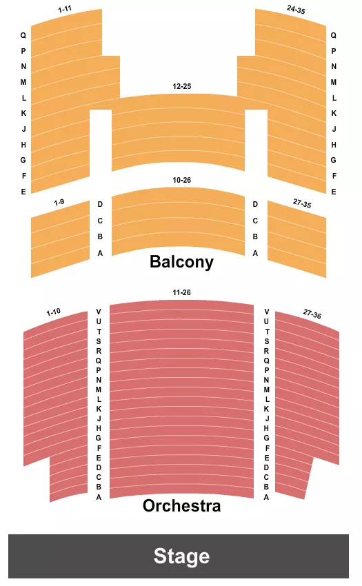 ENDSTAGE Seating Map Seating Chart