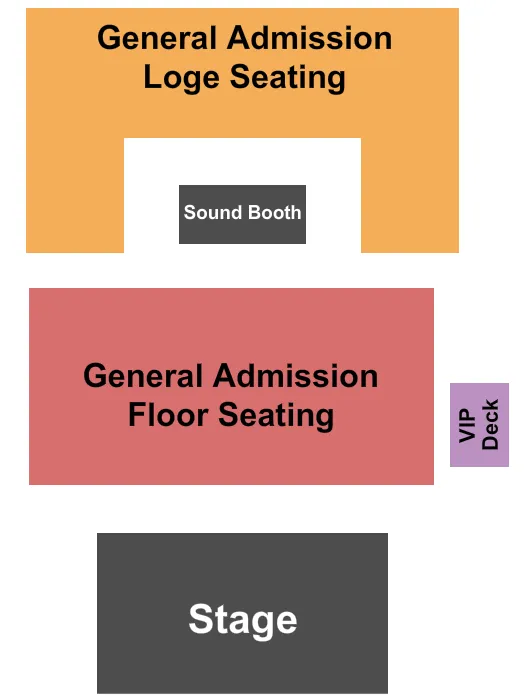 ENDSTAGE GA Seating Map Seating Chart