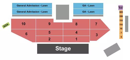 ENDSTAGE 2 Seating Map Seating Chart