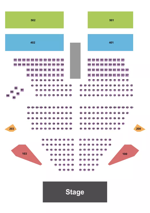 ENDSTAGE Seating Map Seating Chart