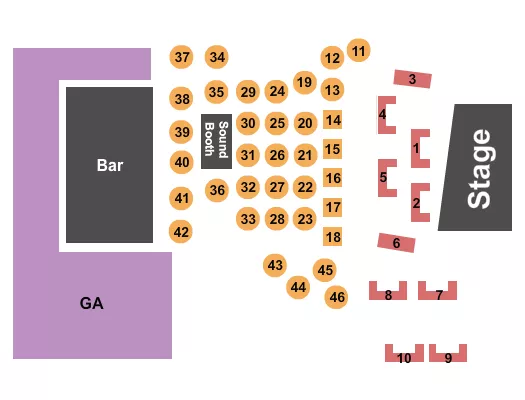 HARD ROCK LIVE LAS VEGAS IKONS OF ROCK Seating Map Seating Chart