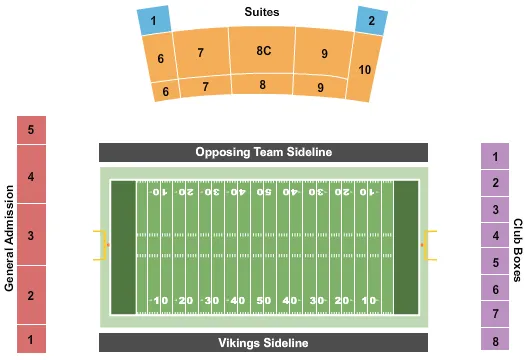 FOOTBALL Seating Map Seating Chart