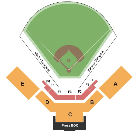 BASEBALL 2020 Seating Map Seating Chart
