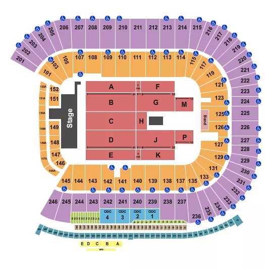 FARM AID Seating Map Seating Chart