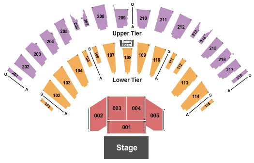 ENDSTAGE 6 Seating Map Seating Chart