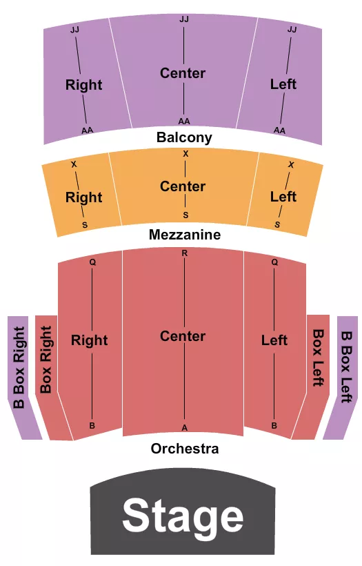 ENDSTAGE NO PIT Seating Map Seating Chart