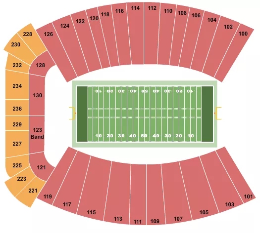 JOAN C EDWARDS STADIUM FOOTBALL Seating Map Seating Chart