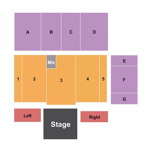 ENDSTAGE Seating Map Seating Chart