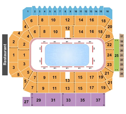 ICE SHOW Seating Map Seating Chart