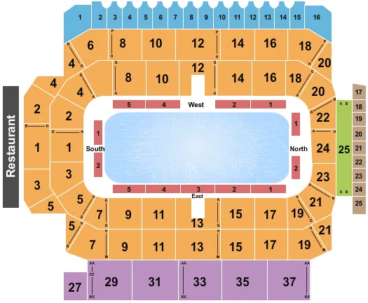 ROCK THE RINK Seating Map Seating Chart
