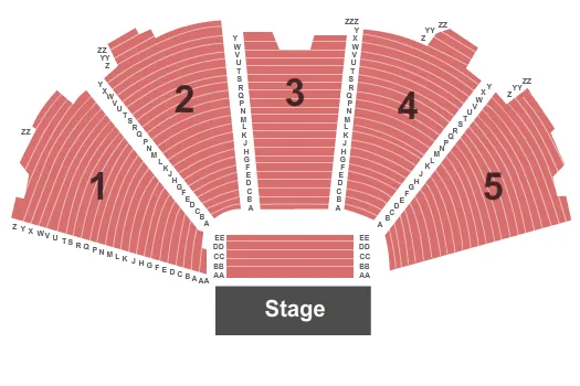 END STAGE Seating Map Seating Chart