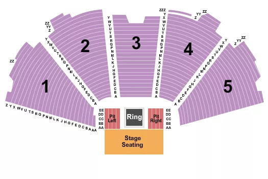 MMA Seating Map Seating Chart