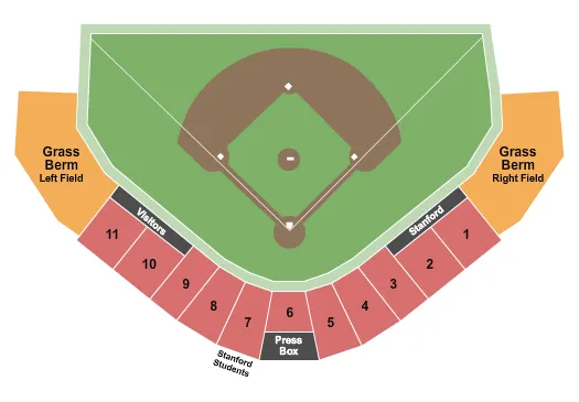 BASEBALL 2019 Seating Map Seating Chart